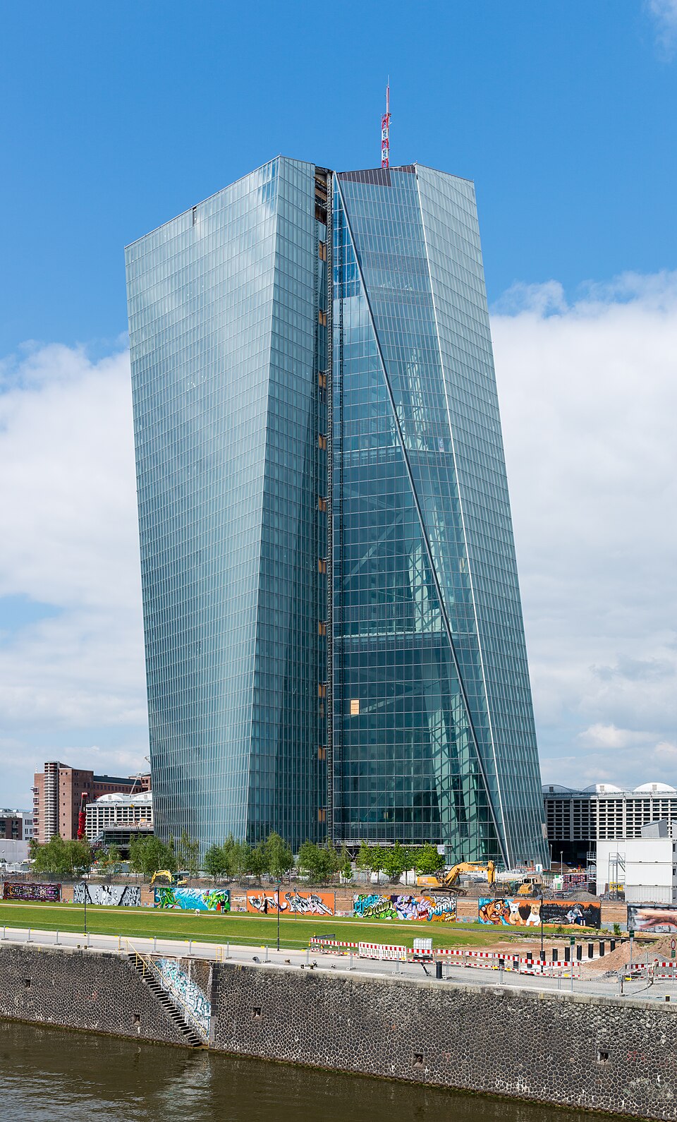 Sede do Banco Central Europeu em Frankfurt, Alemanha